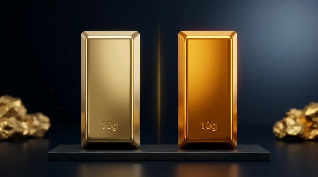 مقایسه ارزش ۱۰ گرم طلای ۱۸ عیار و ۲۴ عیار