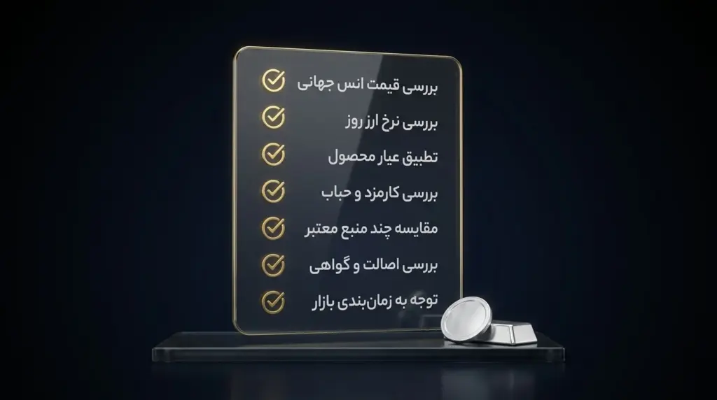 چک‌لیست هفت نکته برای دنبال کردن قیمت نقره