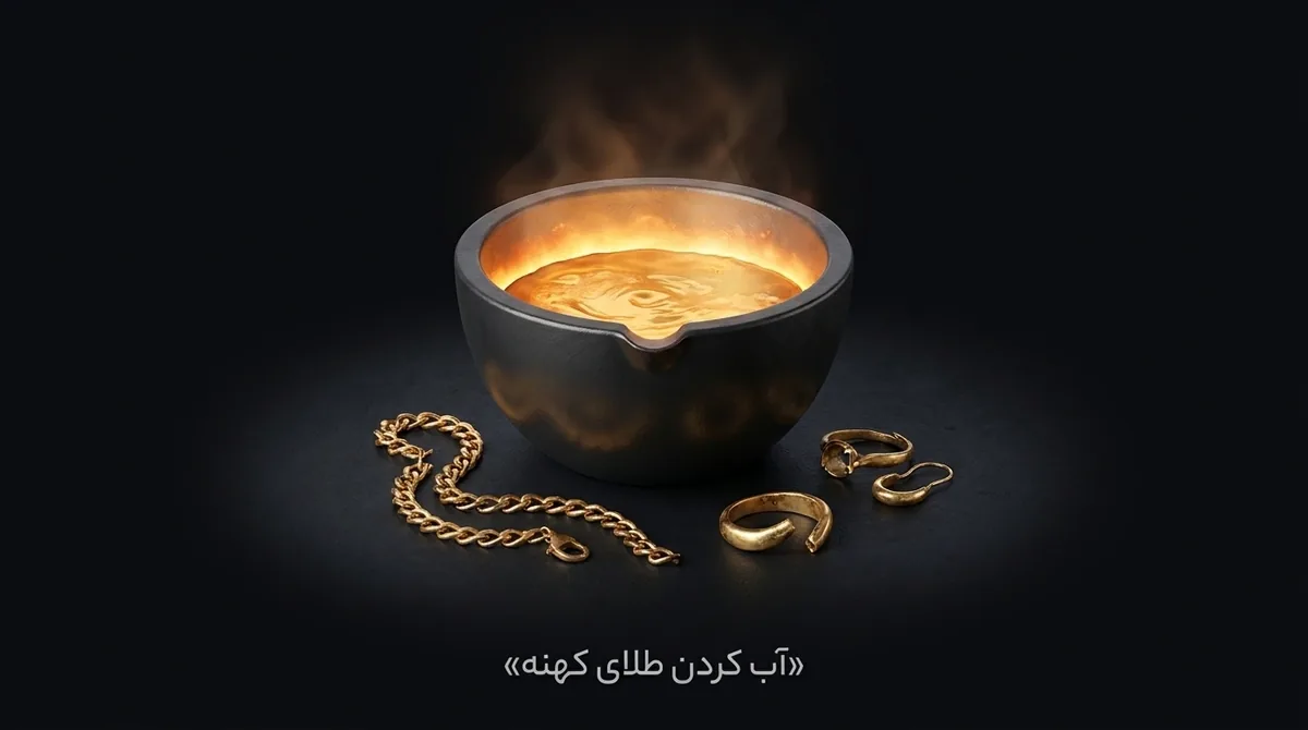 آب کردن طلای کهنه